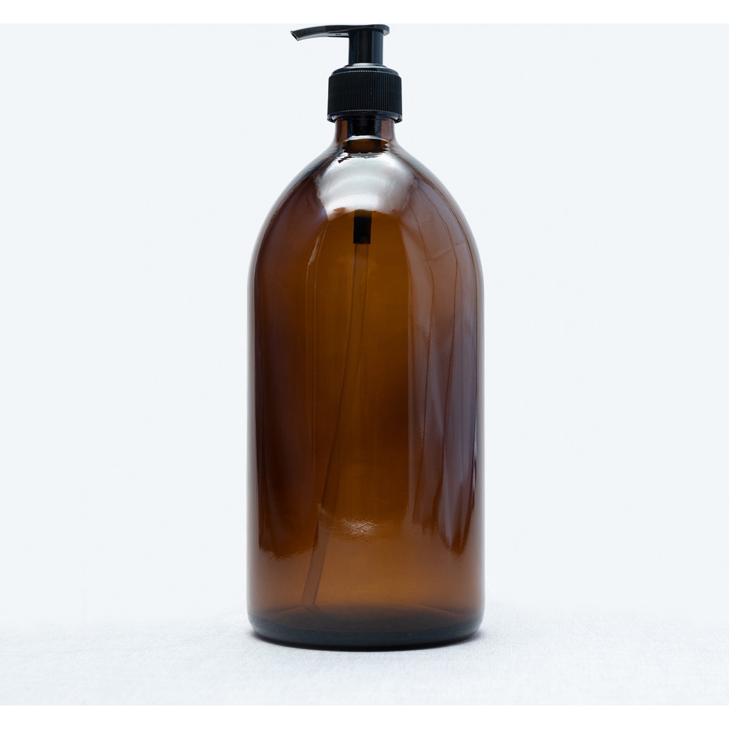 Trichi Design 1000ML Amber Kahverengi Cam Sıvı Sabunluk TRCH-523 - 250 mm x 96 mm Diğer Fiyatı