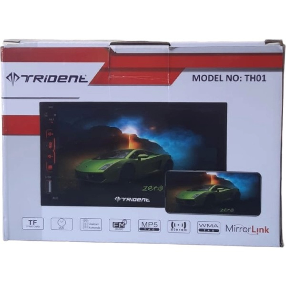 Trident Dokunmatik Ekran Double Teyp Trident TH01 7 Inç Bt/fm/tf/usb Oto Teypleri Fiyatı