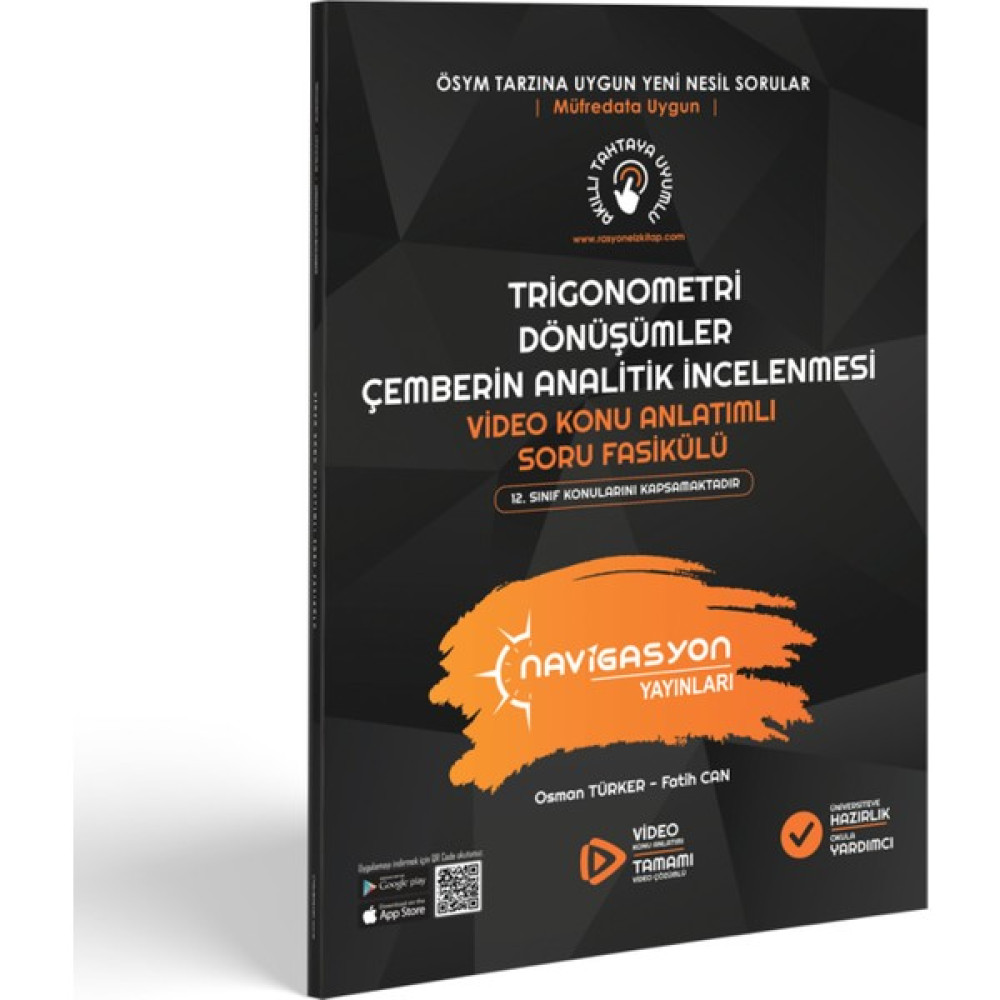 Trigonometri, Dönüşümler ve Çemberin Analitik Incelenmesi Video Konu Anlatımlı Soru Fasikülü - Yazarlarından Video Çözümlü Matematik Fiyatı