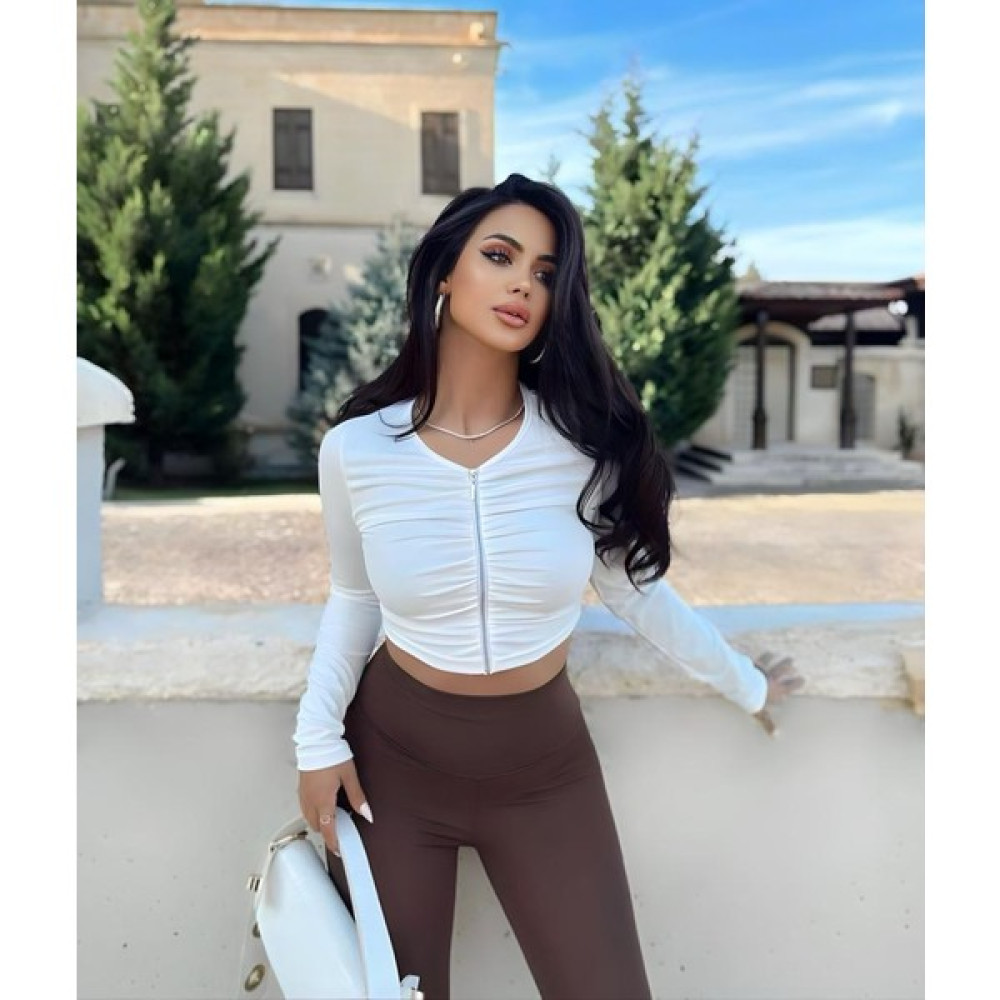 Trikom Kadın Fermuar Detaylı Crop Bluz Bluz Fiyatı