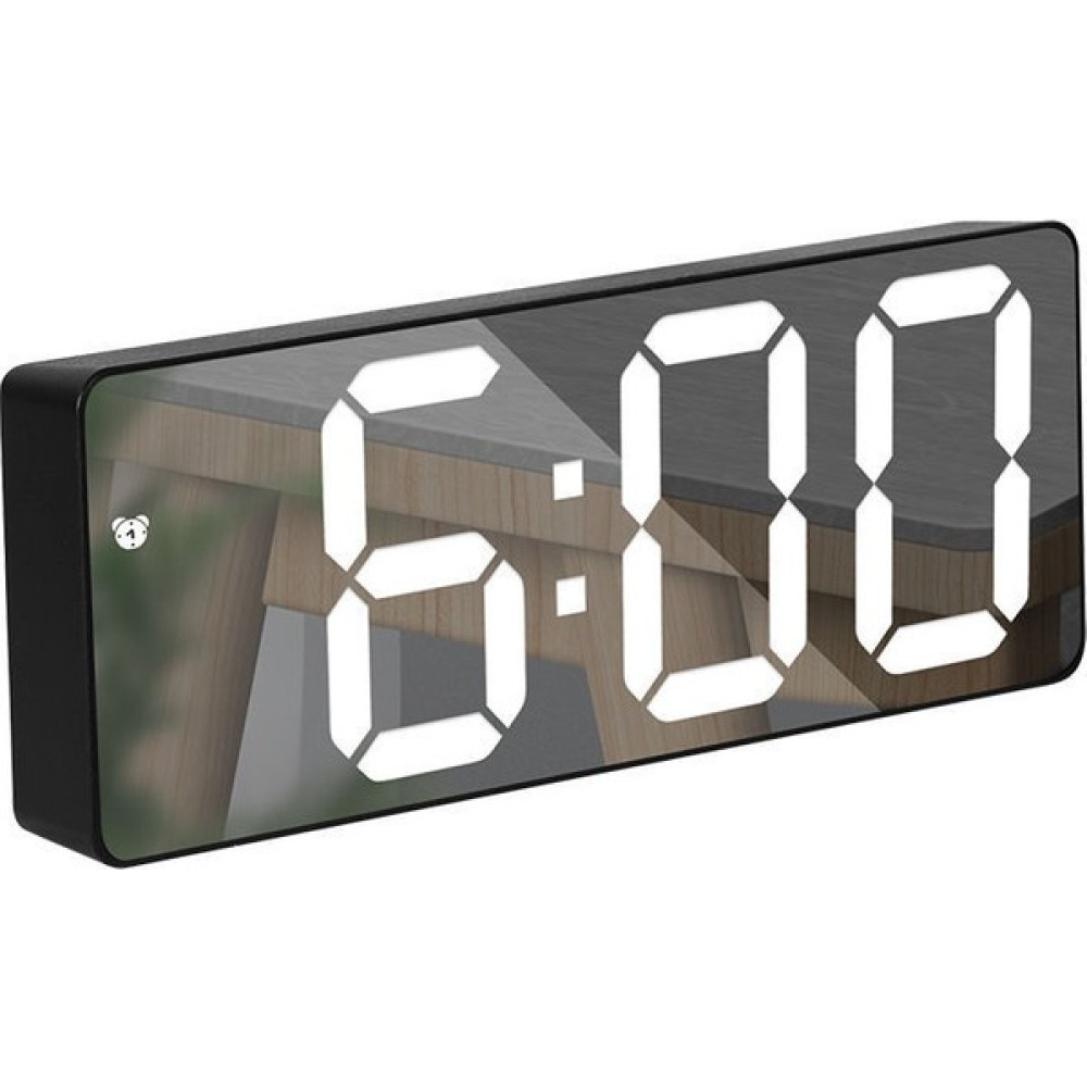 Triline Aynalı LED Dijital Masa Saati Termometre Alarm Takvimli Masa Saati Fiyatı