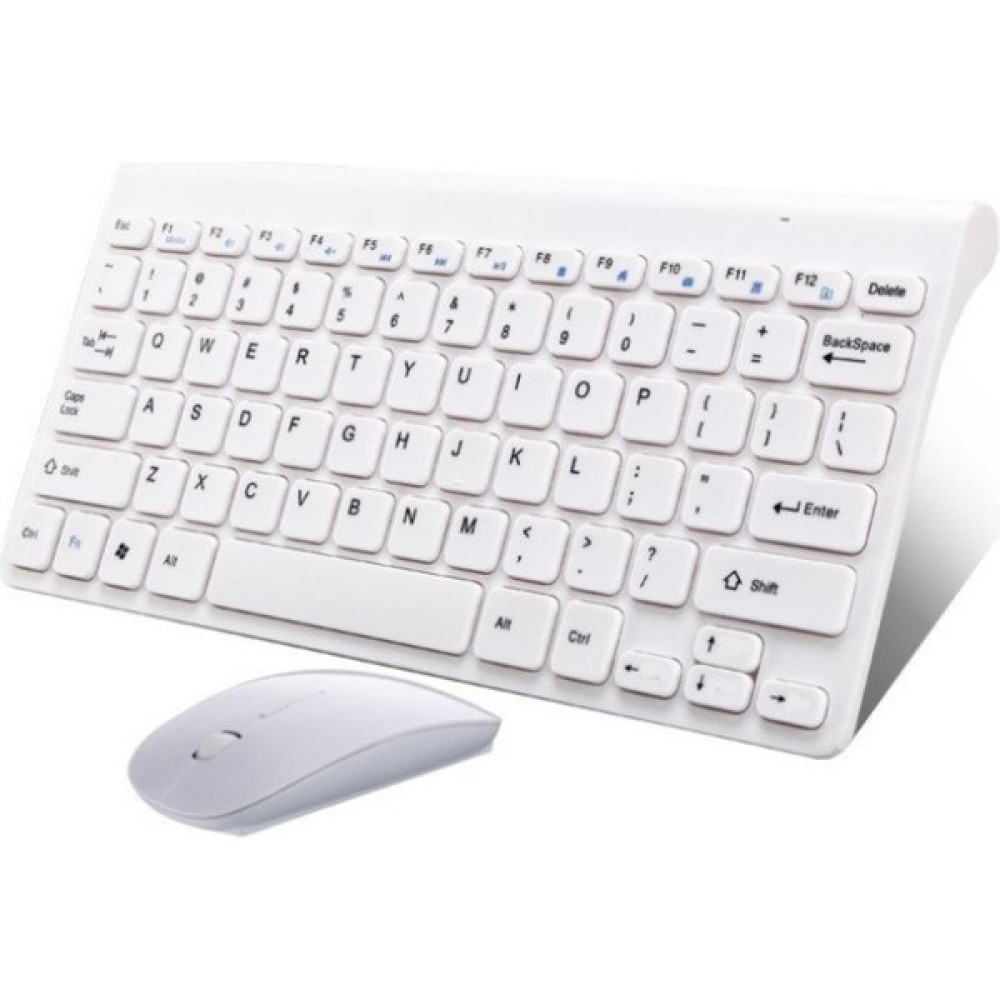 Triline Ingilizce Mini Slim 2.4 Ghz Kablosuz Klavye Mouse Set Klavye - Beyaz Klavye - Mouse Fiyatı