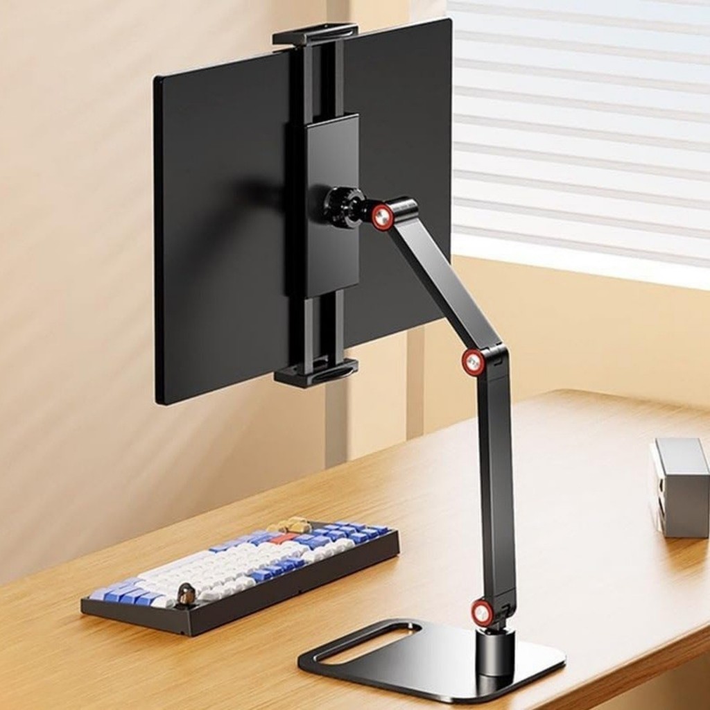 Triline Monitör Tablet iPad Telefon Tutucu 12-16 Inç Universal Metal 360° Derece Döner Stand Diğer Fiyatı
