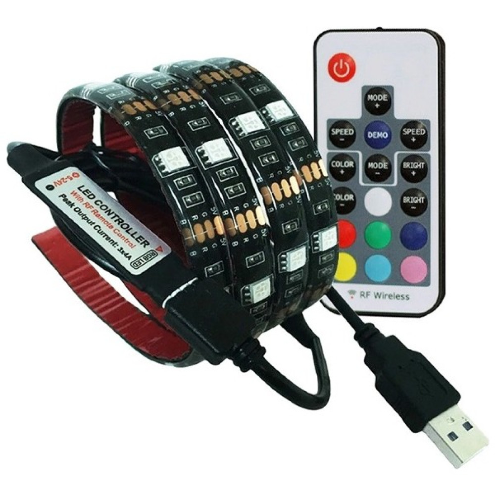 Triline Tv Arkası Silikonlu Kumandalı Rgb Şerit LED 16 Renk 3 m Led Aydınlatmalar Fiyatı