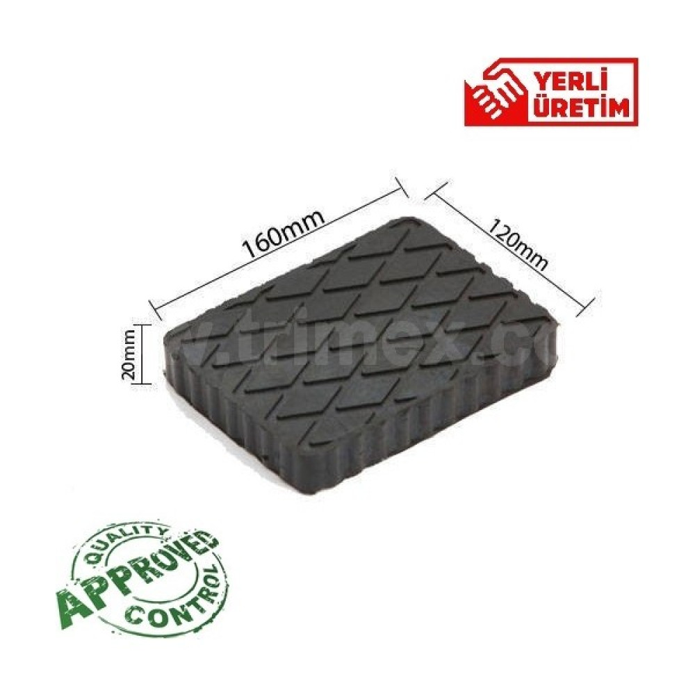 Trimex Kauçuk Lift Takozu 160X120 Yükseklik 20MM Oto Boyaları Fiyatı