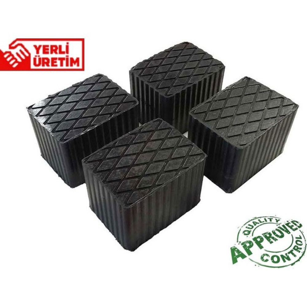 Trimex Kauçuk Lift Takozu 160X120 Yükseklik 80MM 4 Adet Lastikler Fiyatı