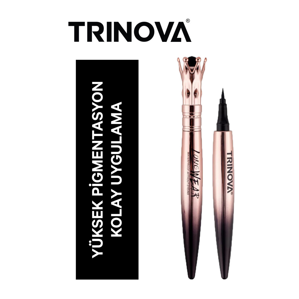 Trinova Party Queen Waterproof Eyeliner- Suya Dayanıklı Siyah Eyeliner Eyeliner Fiyatı