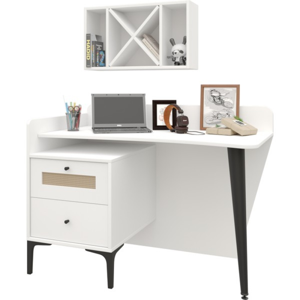 Trio Ders Çalışma Masası - G120XY75XD60 - Beyaz Çalışma Masası Fiyatı