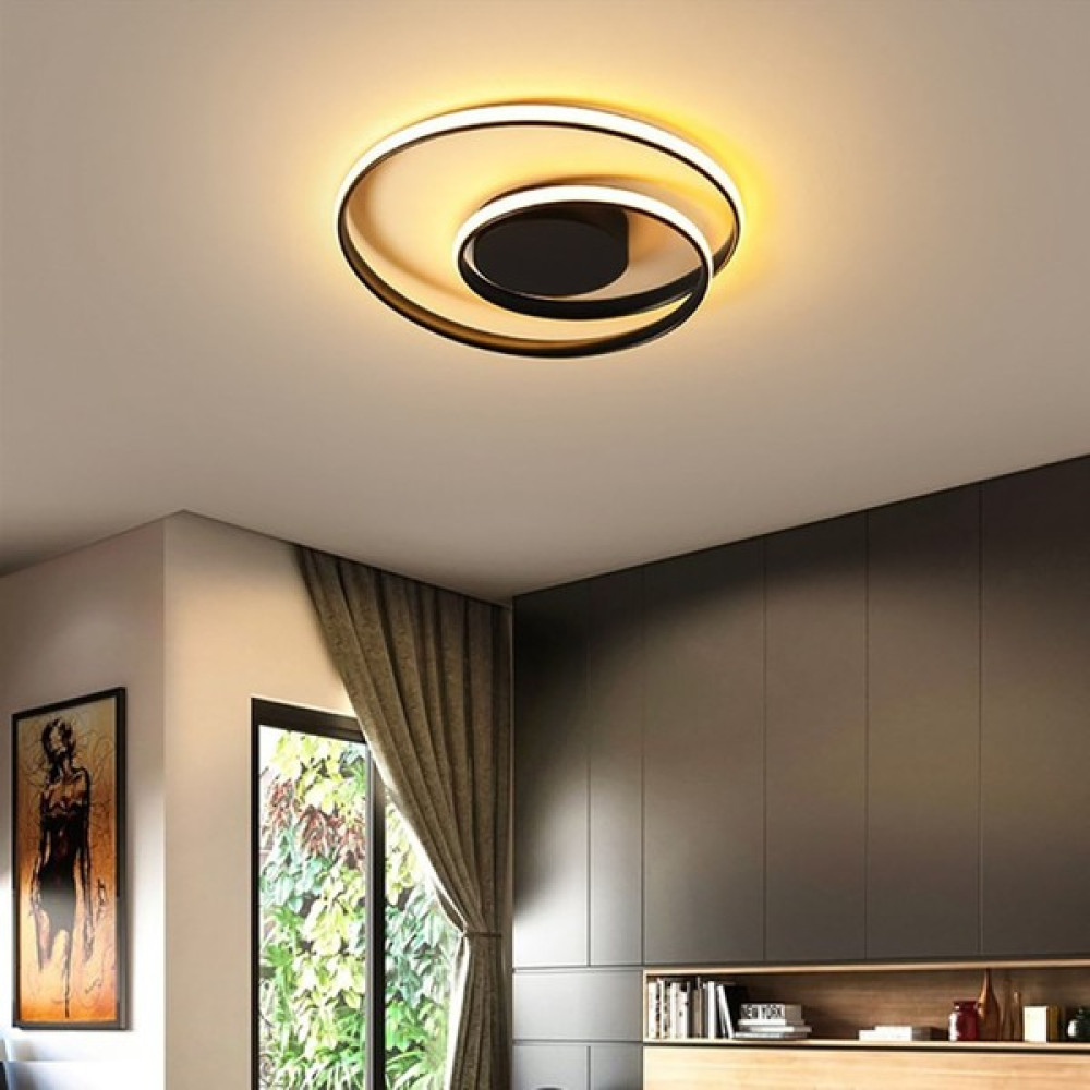 Triolux TRA36502 Eco Ø60 cm LED Avize Plafonyer Çiftsalto - Işık Rengi 4000K Doğal Beyaz - Antrasit Avize Fiyatı