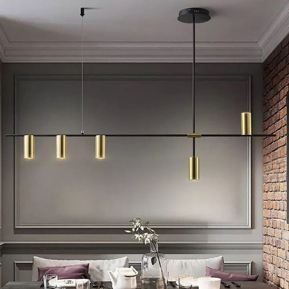 Triolux TRM84006 120 cm LED Avize Sarkıt GU10 - Işık Rengi 3000K Sıcak Beyaz - Siyah Avize Fiyatı