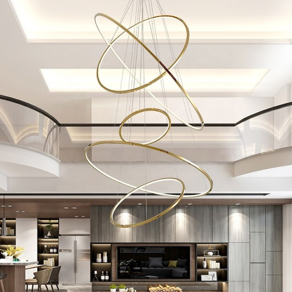 Triolux TRV30307 Pro Ø120 cm LED Avize Sarkıt Lux Mını5 - Işık Rengi 6500K Soğuk Beyaz Avize Fiyatı