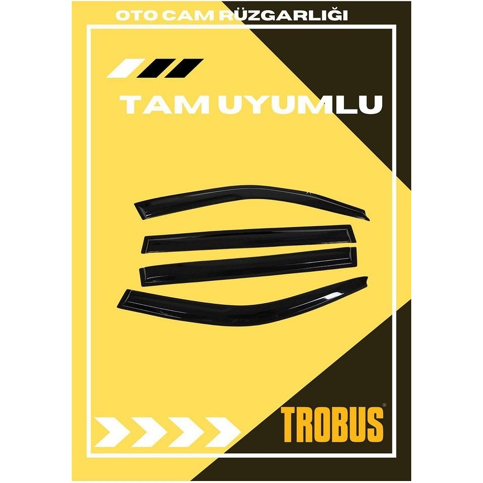 Trobus Hyundai Getz Tüm Yıllar HB Tam Uyumlu Mügen Cam Rüzgarlığı 4lü Oto Rüzgarlıkları Fiyatı