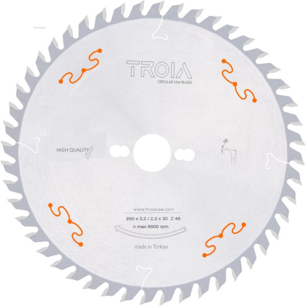 \Troıa Ahşap Kesme Daire Testere Bıçağı 250X3,2X30Z80 Trp Sessiz - 250x3,2x30Z80 \ Oto Boyaları Fiyatı