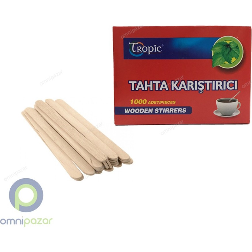 Tropic Ahşap Tahta Karıştırıcı 1000'Li Diğer Fiyatı