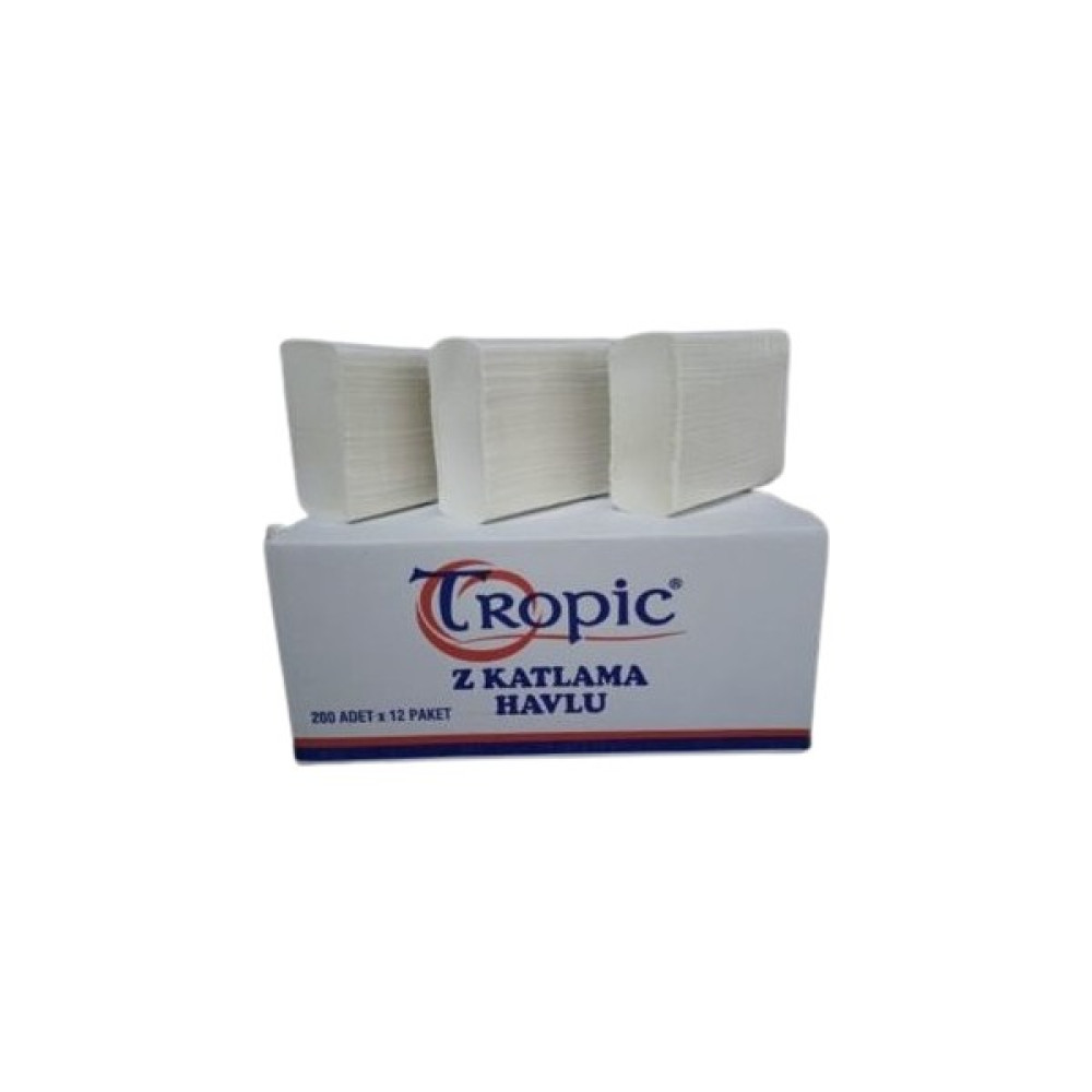 Tropic Dispenser Z Katlama Havlu Peçete 200'lü x 12 Paket Peçete Fiyatı