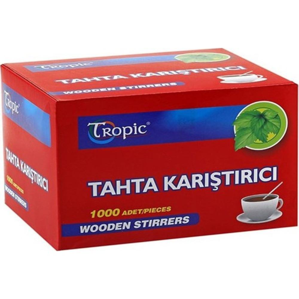 Tropic Tahta Ahşap Karıştırıcı Çay Kaşığı 1000'LI Mutfak Sarf Malzemeleri Fiyatı