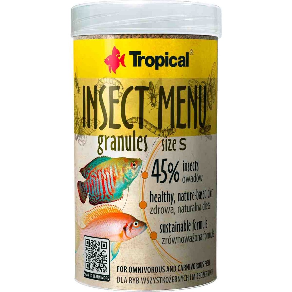 Tropical Insect Menü Granül Size S Böcek Özlü Balık Yemi 100 ml Diğer Fiyatı