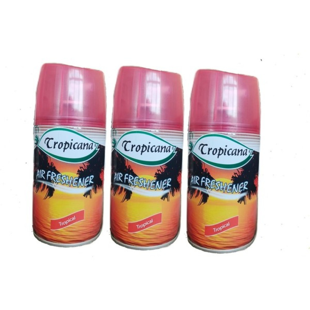 Tropicana Air Freshener Oda Kokusu Bahar Kokuları Tropical Otomatik Makina Yedek Parfüm Spreyi 260 ml x 3 Adet Oda Kokusu Fiyatı