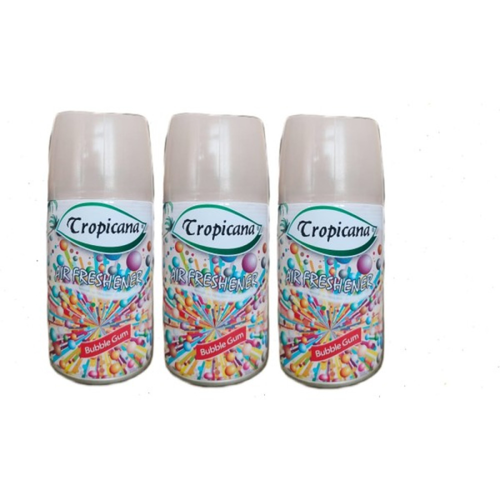 Tropicana Air Freshener Oda Kokusu Bubble Gum Otomatik Makina Yedek Parfüm Spreyi 260 ml x 3 Adet Oda Kokusu Fiyatı