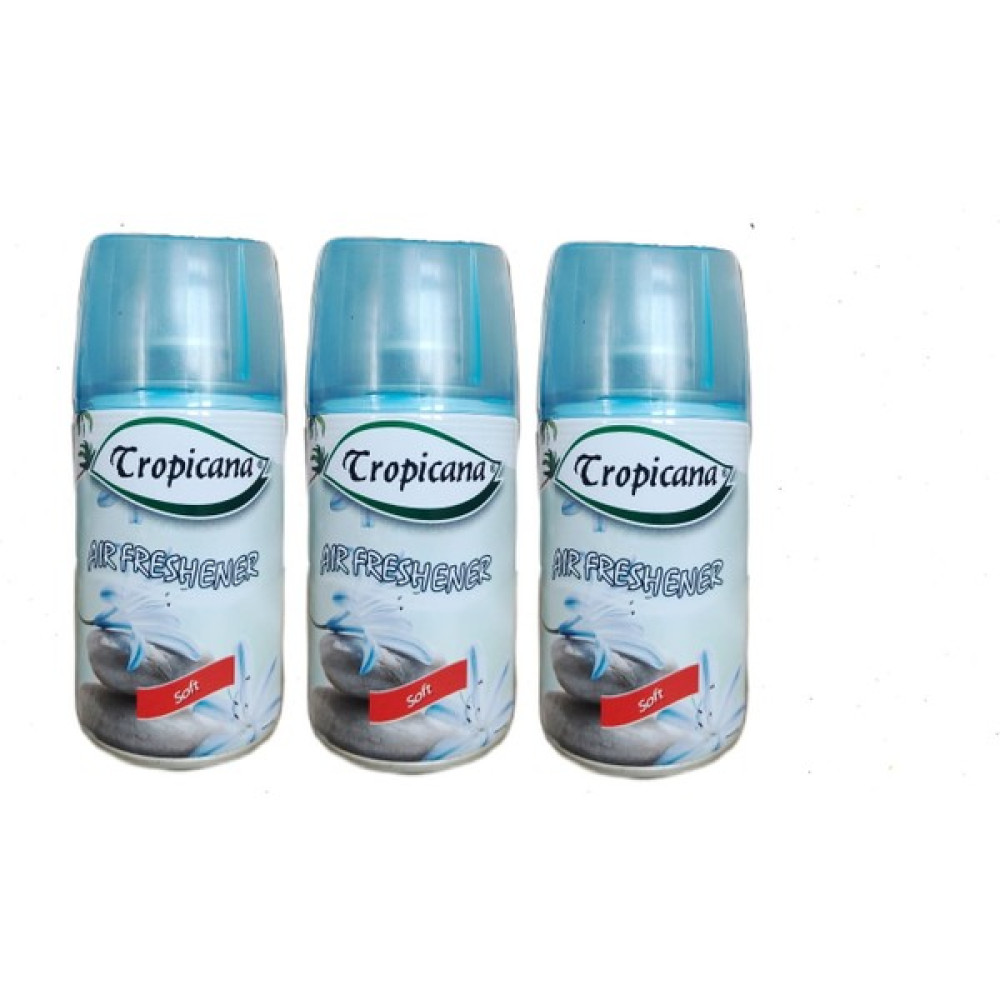 Tropicana Air Freshener Oda Kokusu Soft Yumuşak Bahar Çiçekleri Otomatik Makina Yedek Parfüm Spreyi 260 ml x 3 Adet Oda Kokusu Fiyatı