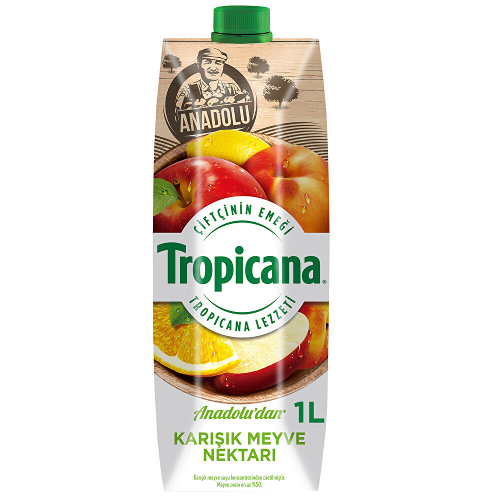 Tropicana Anadolu Karışık Meyve Nektarı Tetra Paket 1 lt Limonata ve Meyve suyu Fiyatı