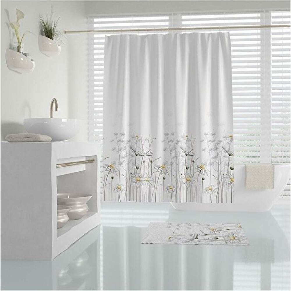 Tropik Home Duş Perdesi Seti, 12 Adet C Halka Hediyeli Banyo Perdesi-Banyo Duş Perdeleri-Banyo Aksesuarları Duş / Banyo Perdesi Fiyatı