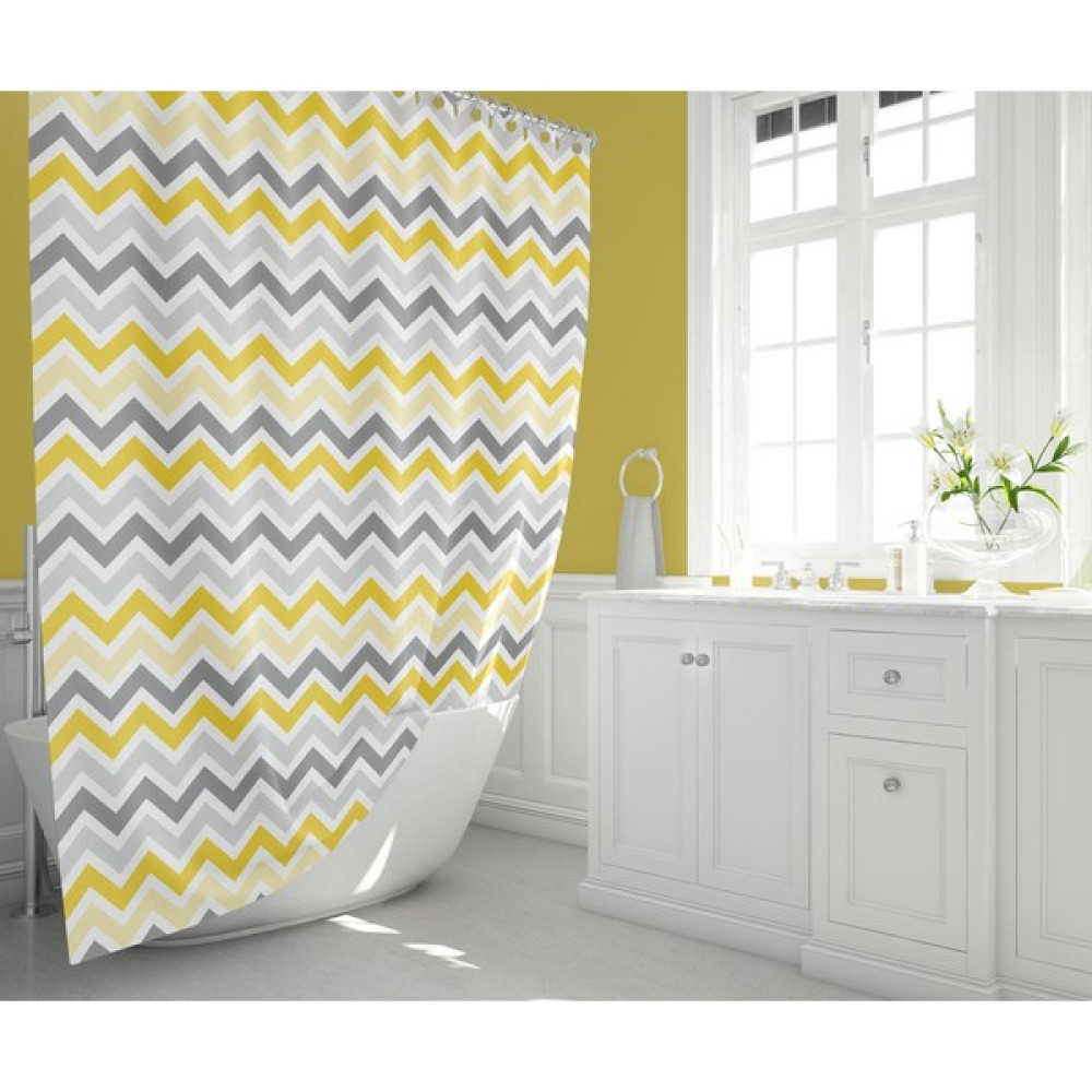 Tropik Home Duş Perdesi Seti, 12 Adet C Halka Hediyeli Banyo Perdesi-Banyo Duş Perdeleri-Banyo Aksesuarları - Sarı - 180 x 200 cm Duş / Banyo Perdesi Fiyatı