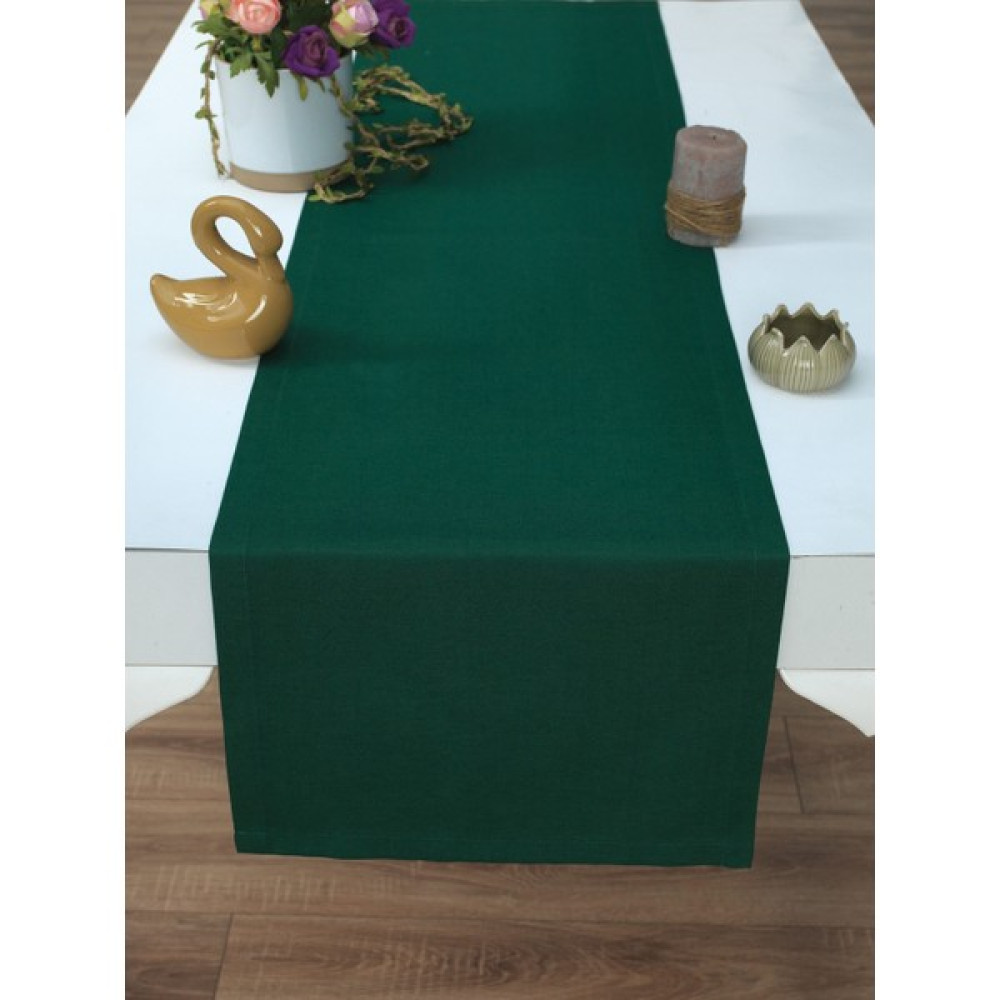 Tropik Home Tropikhome Pamuklu Yeşil Renkli Runner 40X140 - 40 x 140 cm Masa Örtüsü Fiyatı