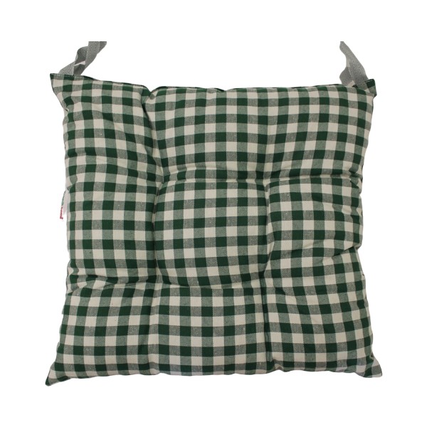 Tropik Home Yeşil Renk Pufidik Silikon Dolgulu Çökme Yapmaz 40 x 40 cm Kare Sandalye Minderi Standart Sandalye Fiyatı