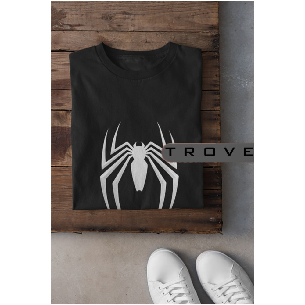 TROVE Unısex Kadın Erkek Örümcek Adam Spiderman Ağ Atan Adam Tasarım Baskılı % 100 Pamuk T-shirt XXL Beden Bayan T-shirt Fiyatı