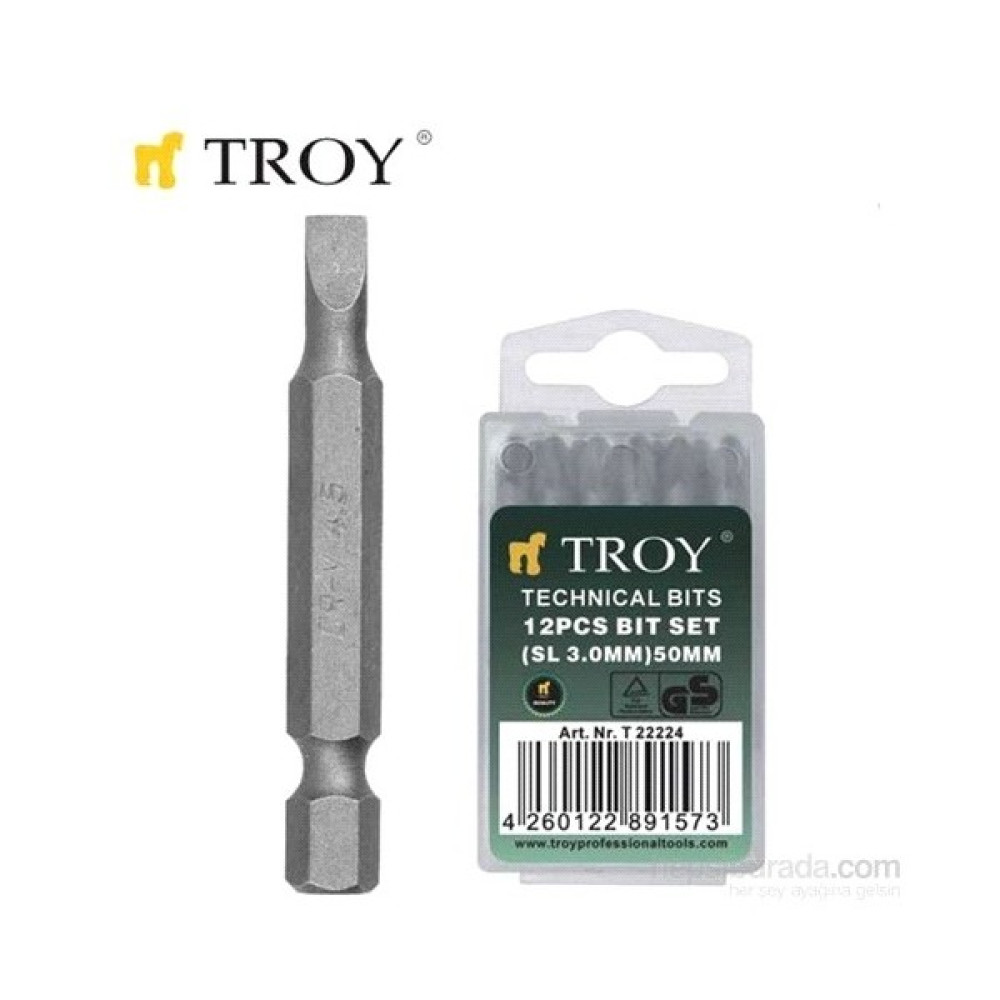 Troy 22228 Bits Uç (Düz 6,0X50mm) Oto Boyaları Fiyatı