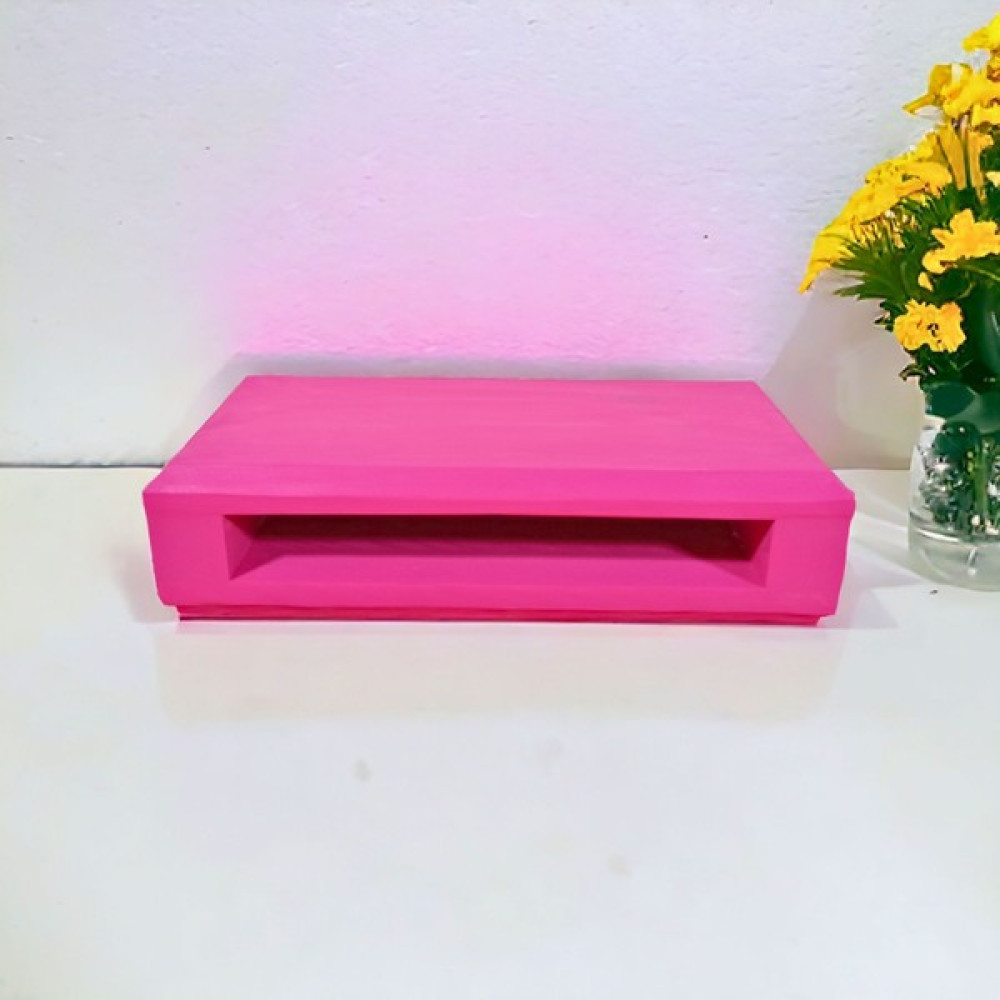 Troya Wood Monitör Yükseltici Stand - Pembe Ahşap Monitör Yükseltici Monitör Aksesuarları Fiyatı