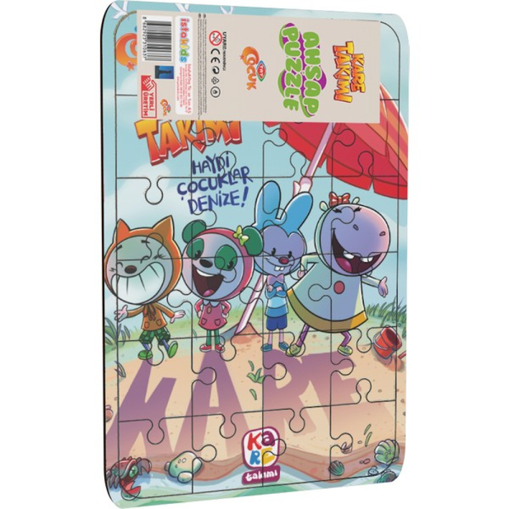 TRT Çocuk Kare Takımı Trt Çocuk Istakids Ahşap Puzzle 24 Parça Eğitici Oyuncak Fiyatı