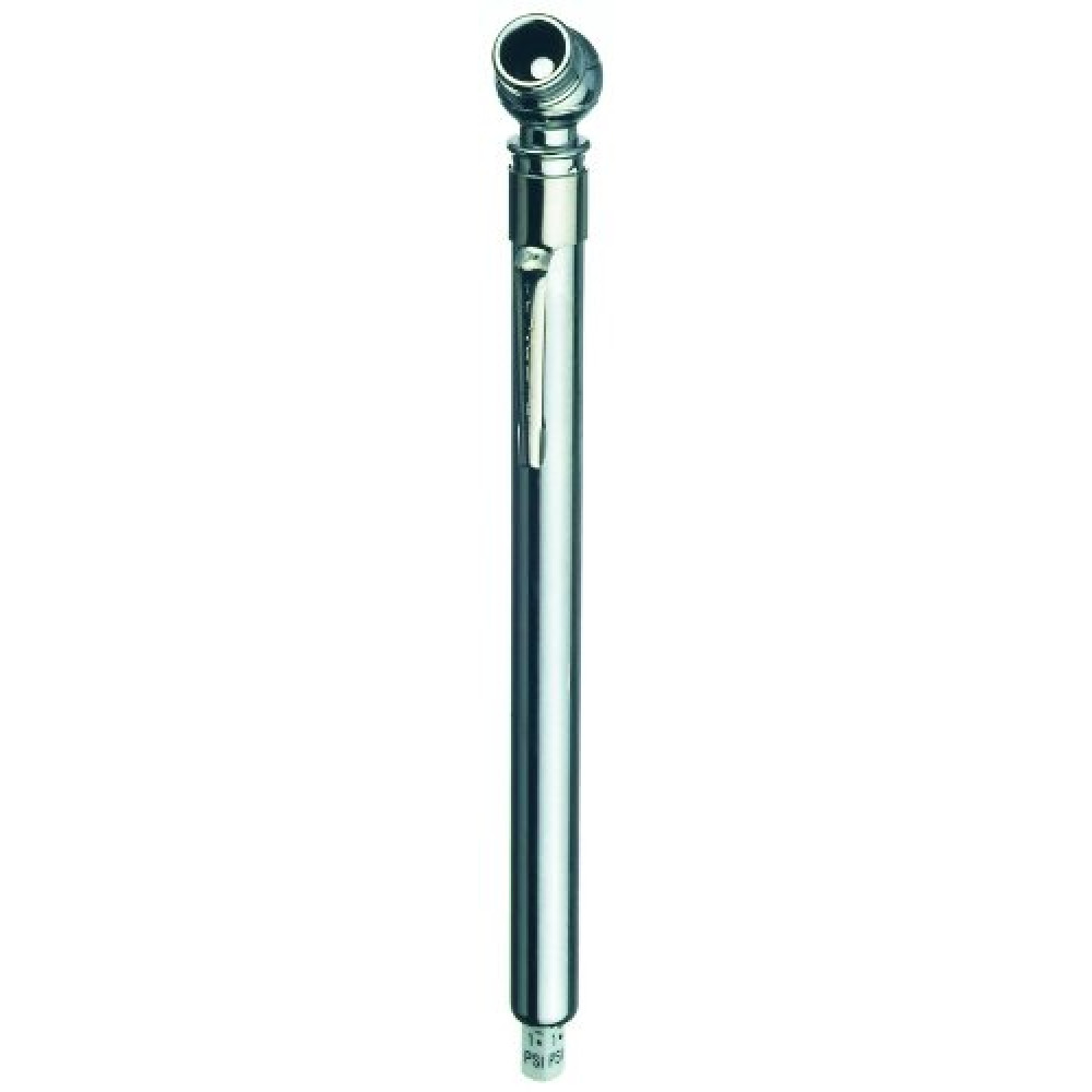 Tru-Flate 17-521 Low Pressure (0-20 PSI) Tire Gauge with Pocket Clip for Garden Tractors, Golf Carts, ATVs, Sports Equipment, and More, Silver