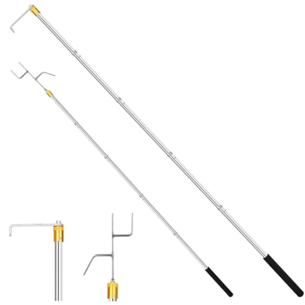 Truck Cargo Grabber - Telescoping Pickup Truck Bed Retriever Tool Cargo Retrieval Hook Truck Grabber Reach Tool Heavy Duty Truck Bed for Trucks SUV Trailers RVs 16-60 Inch