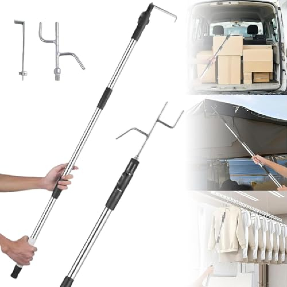 Truck Cargo Grabber,Telescoping Pickup Truck Bed Retriever Tool,Bed Buddy Truck Tool Magnetic,Truck Bed Reach Tool,Bed Buddy Truck Tool,Effortless Item Retrieval (67in)