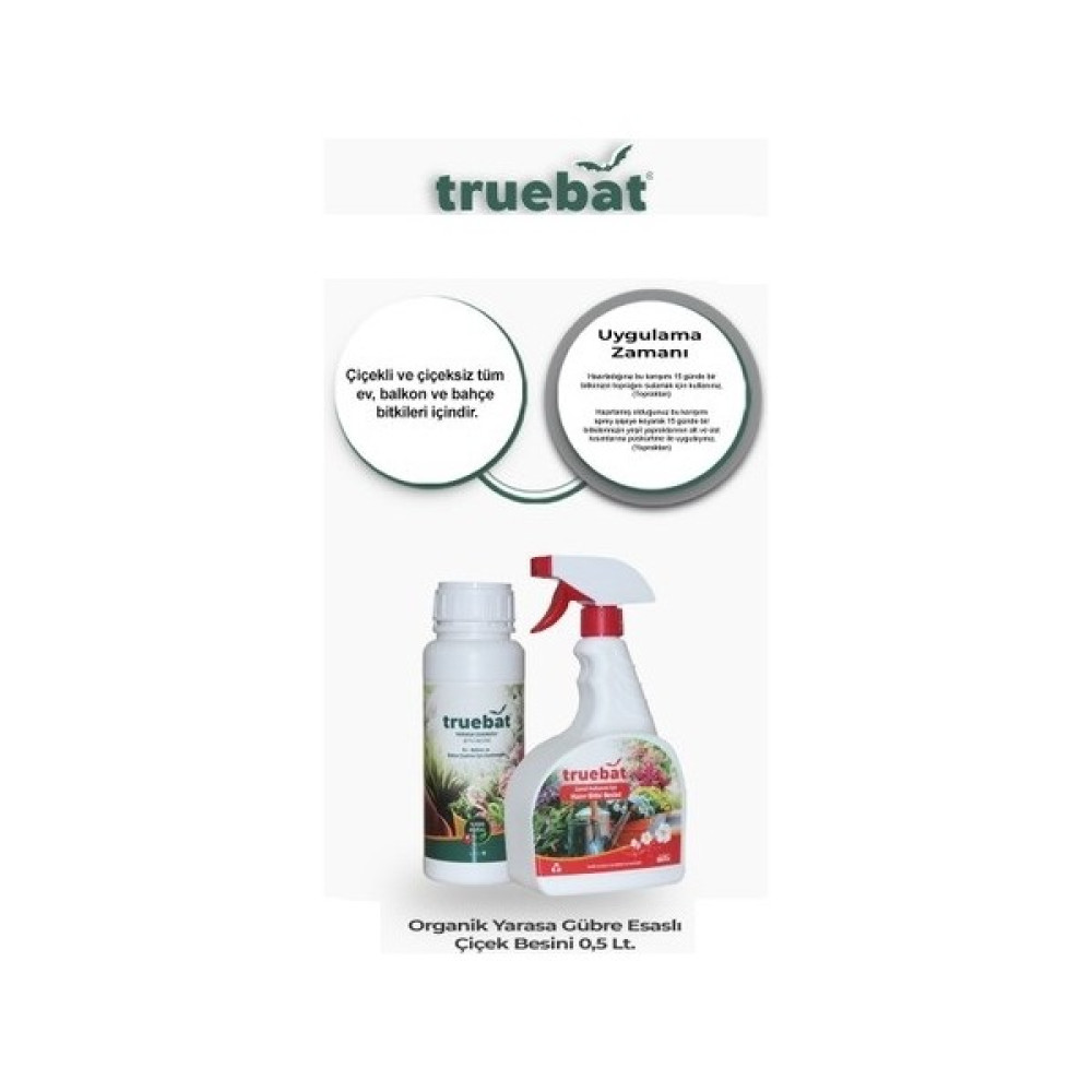 Truebat Kaktüs, Orkide ve Diğer Çiçekler Için Organik Bitki Besini 2'li Avantaj Pk. - 1 Gübre Fiyatı