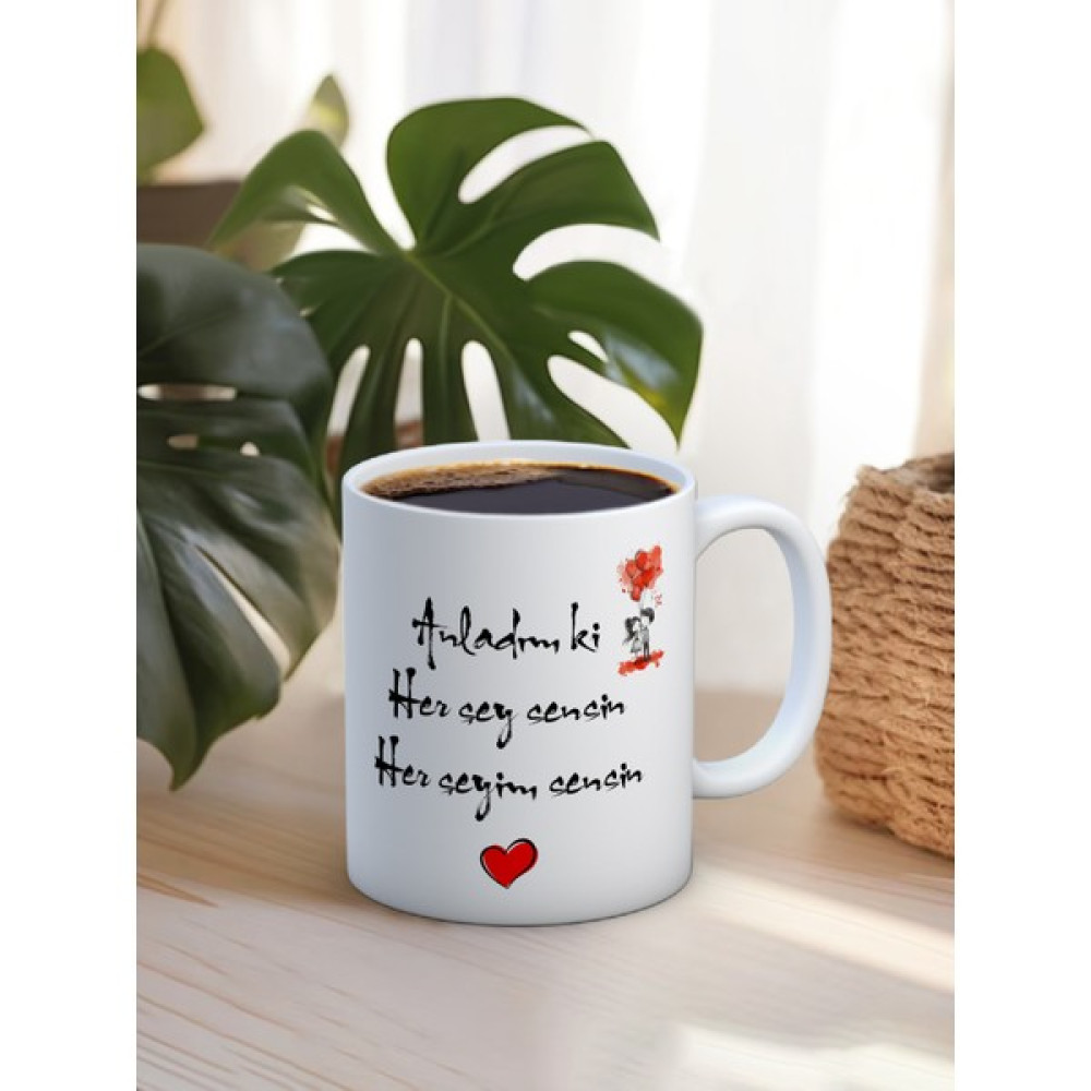 Truego Baskılı Kupa Bardak Seramik Mug - Anladımki Herşey Sesin - 1 Adet - Beyaz Oto Boyaları Fiyatı