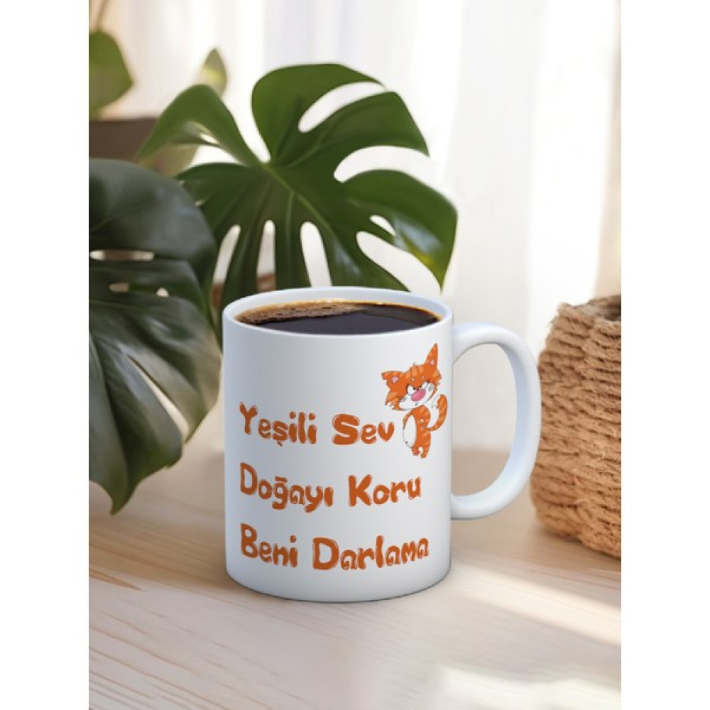Truego Baskılı Kupa Bardak Seramik Mug - Beni Darlama - Beyaz - 1 Adet Oto Boyaları Fiyatı