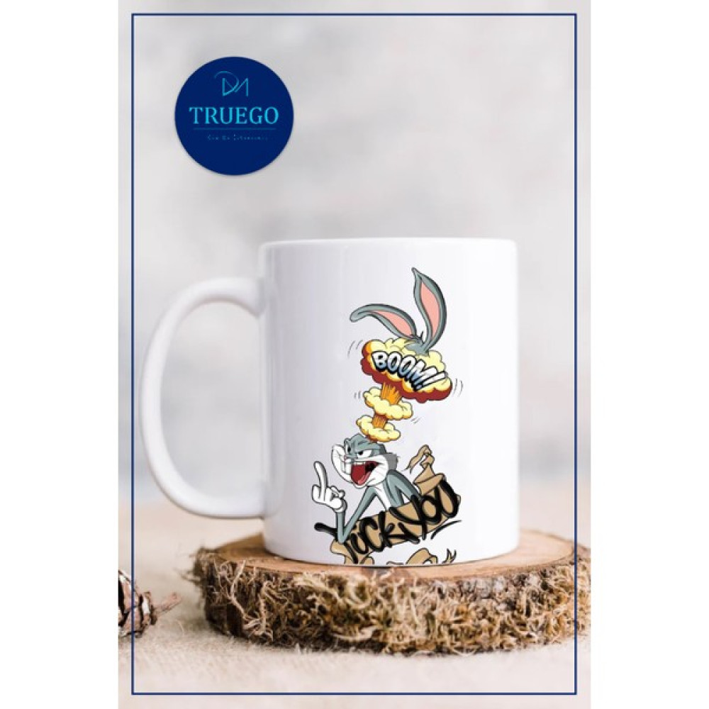 Truego Baskılı Kupa Bardak Seramik Mug - Boom! - Beyaz Oto Boyaları Fiyatı