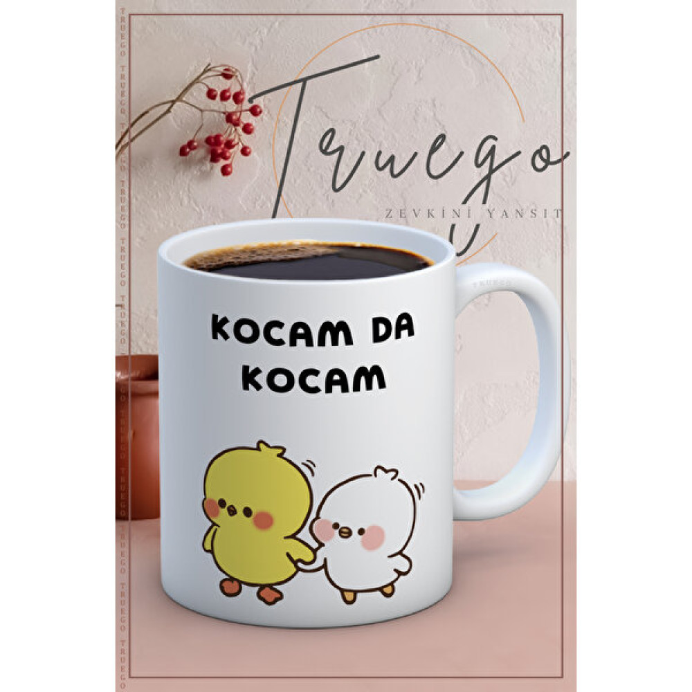 Truego Baskılı Kupa Bardak Seramik Mug - Kocam Da Kocam Fincan / Bardak / Kahve Takımı Fiyatı