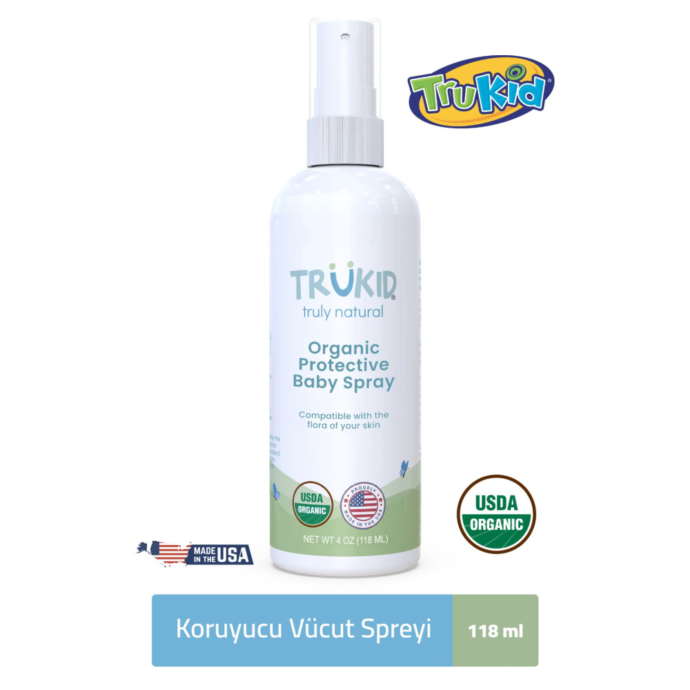 Trukid Organik Koruyucu Bebek Losyonu Protective Baby Sprey 118 ml Bebek Bakım Fiyatı