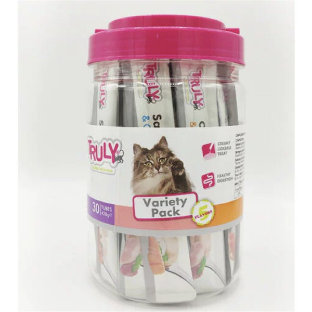 Truly Creamy Lickable Treats Mix Flavor Sıvı Kedi Ödül Maması 30x14 Gr Evcil Hayvan Ürünleri Fiyatı