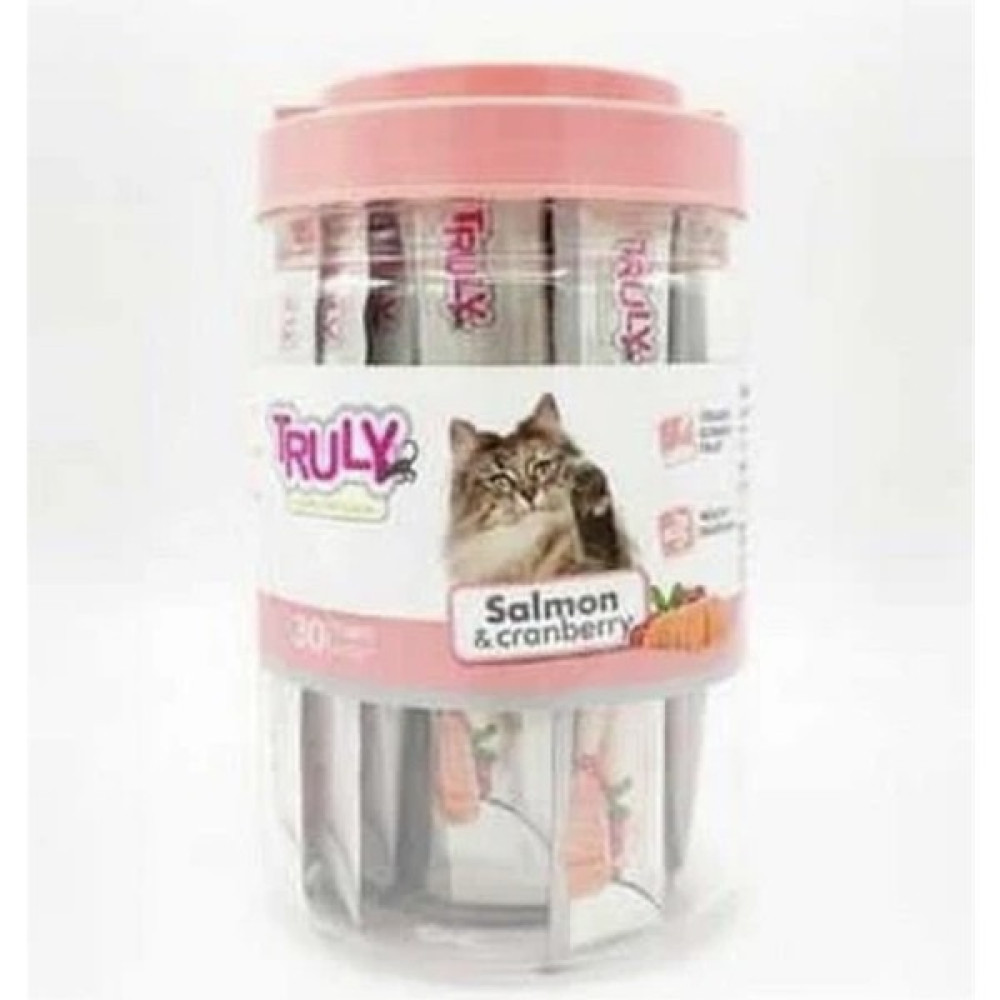 Truly Creamy Lickable Treats Salmon & Cranberry Sıvı Kedi Ödül Maması 30x14 Gr Evcil Hayvan Ürünleri Fiyatı