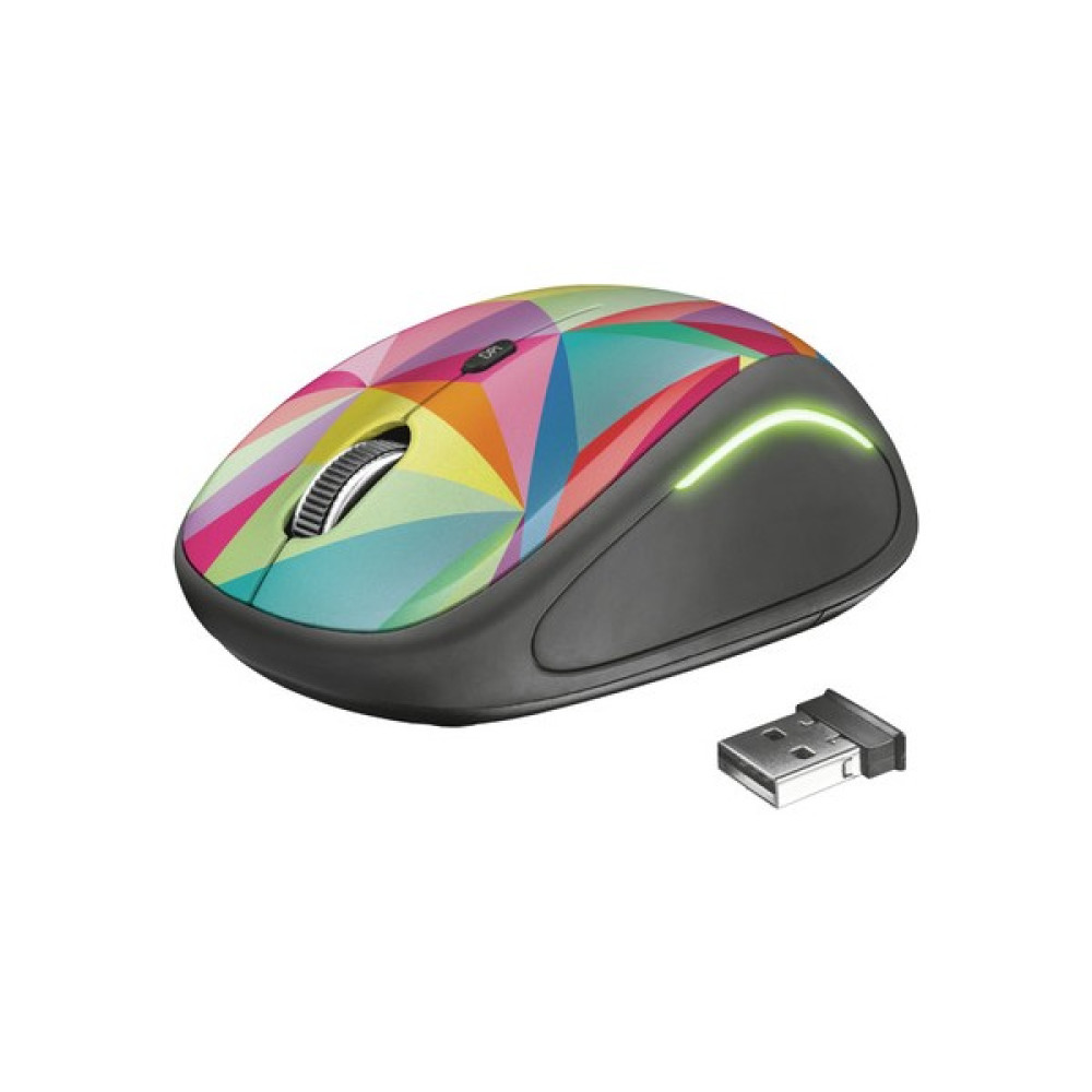 Trust 22337 Yvi Kablosuz Mouse-Geometric - Renkli Oto Boyaları Fiyatı