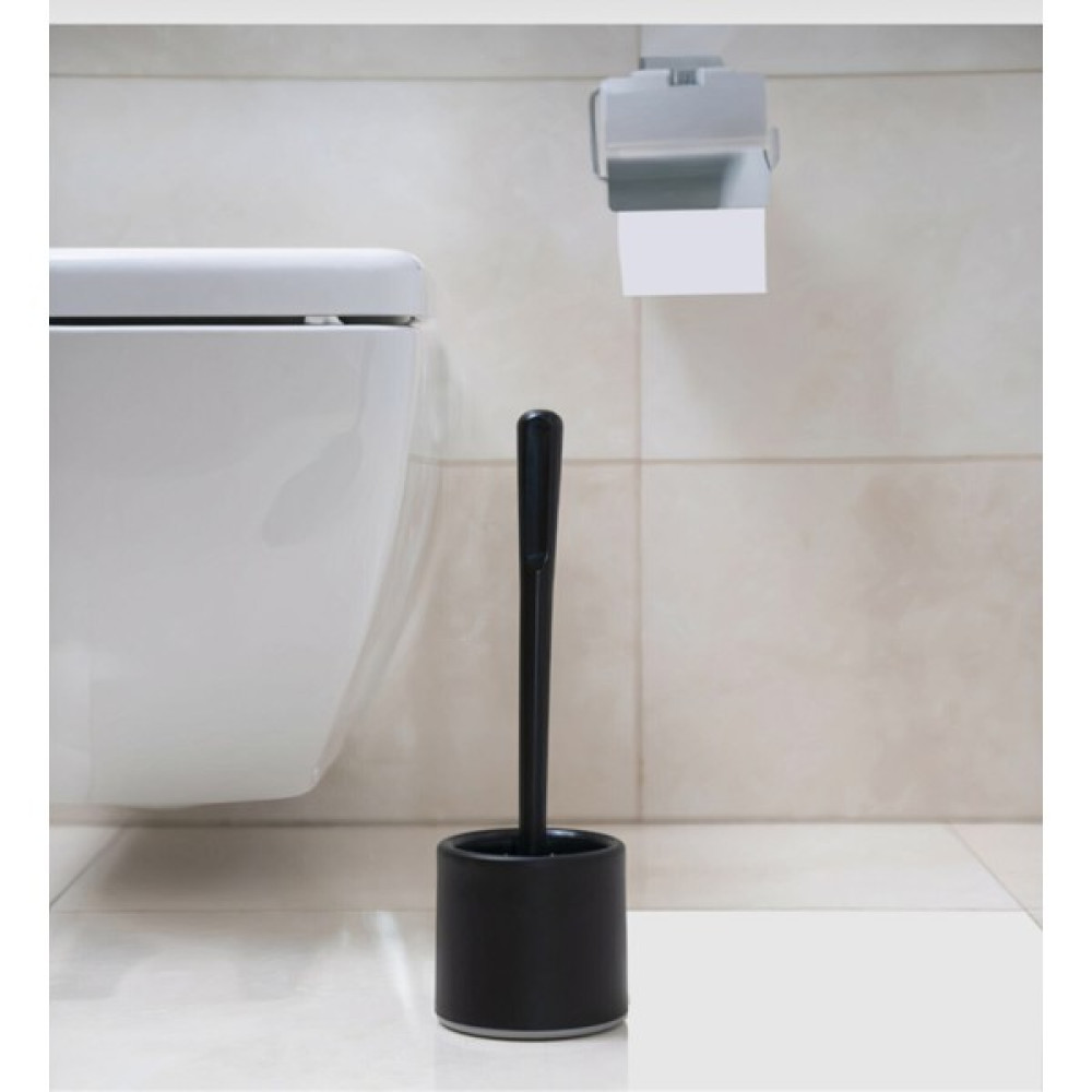 Trust Moda Trustmoda Antibakteriyel Silikon Oval Siyah Renk Wc, Tuvalet & Banyo Fırçası Klozet Fırçası Fiyatı
