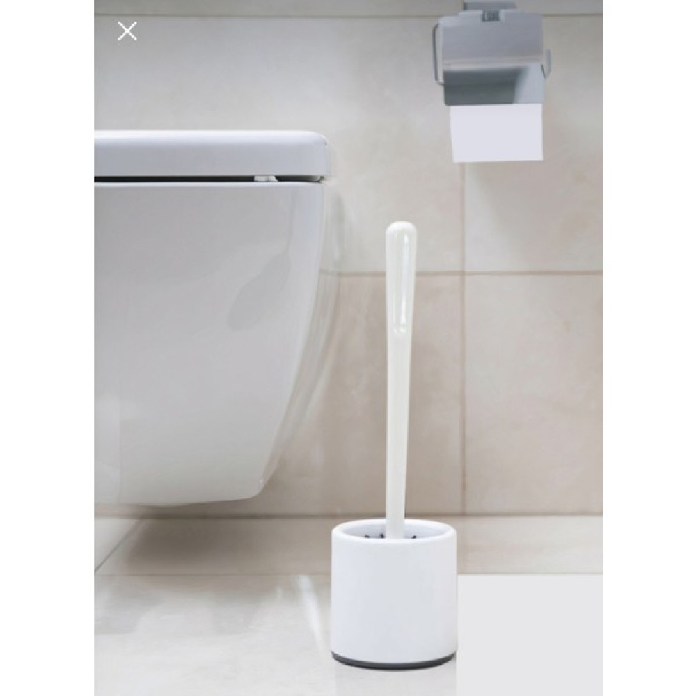 Trust Moda Trustmoda Antibakteriyel Silikon Oval Siyah Renk Wc, Tuvalet & Banyo Fırçası - Beyaz Klozet Fırçası Fiyatı