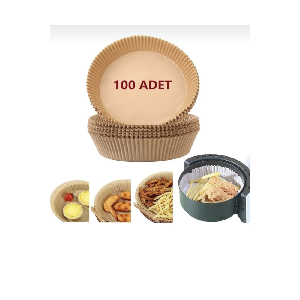 TRUSTMODA Her Modele Uyumlu Xl & Xxl 100 Adet Airfryer Pişirm Kağıdı - Hijyenik Yağlı Kağıt - Airfryer Ustası Pişirme Kağıdı Fiyatı