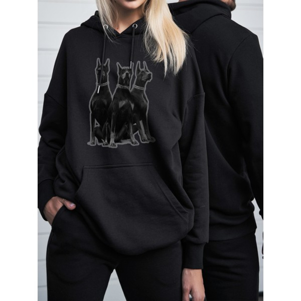 Tshirt-Sweat Oversize Sweatshirt & Hoodie Doberman Baskılı Erkek Sweatshirt Fiyatı