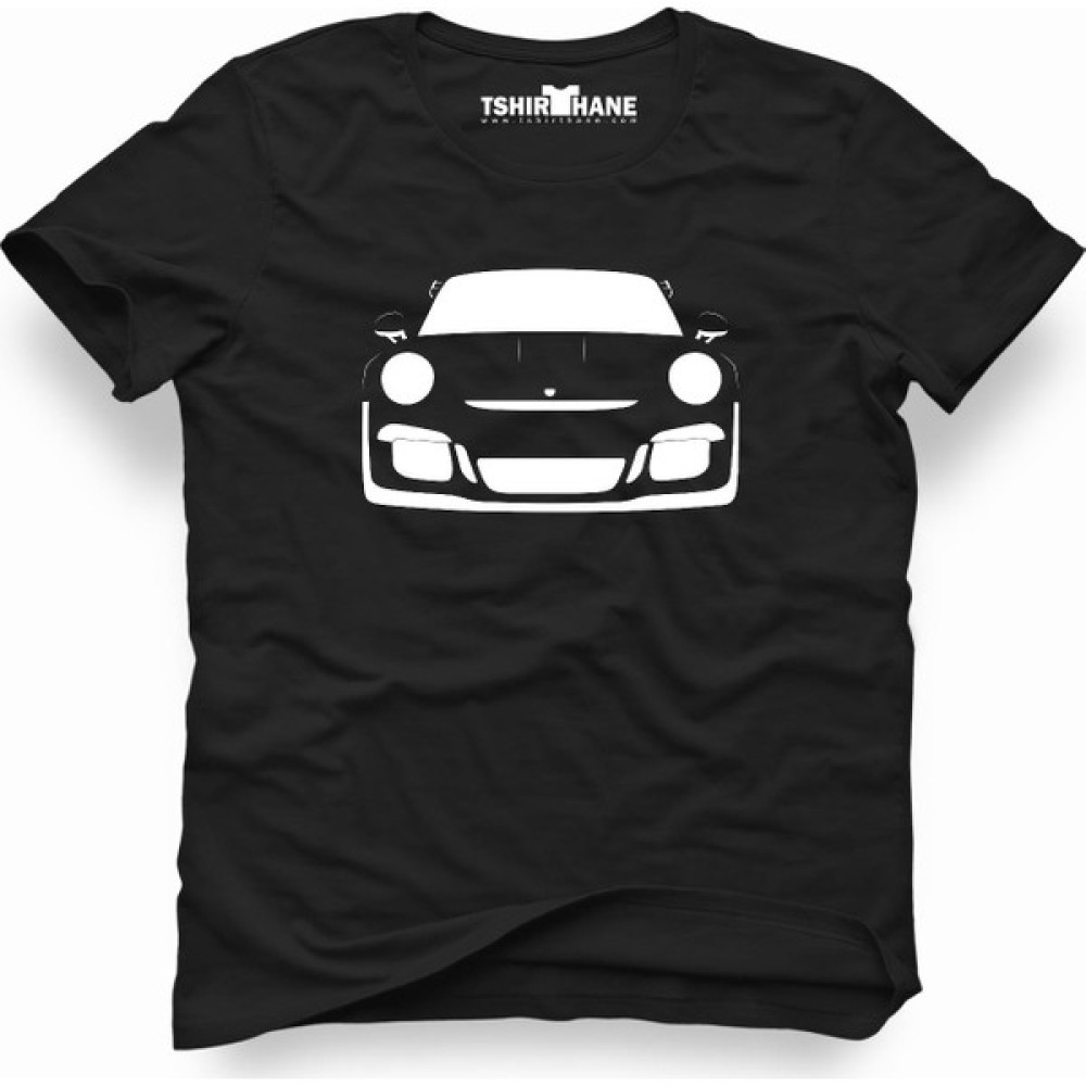 Tshirthane Porsche Siyah Erkek T-Shirt Erkek T-shirt Fiyatı
